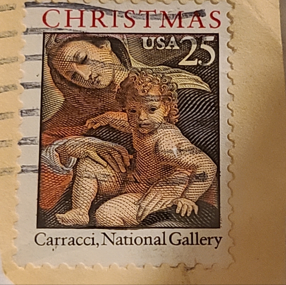 Carracci National Gallery Christmas Stamp Collectible